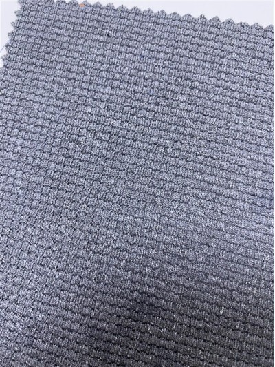 GZ-YXYF 3416# Imitation Cotton Waffle Width: 170CM Weight: 300GSM Composition: 100% polyester Moisture wicking side view